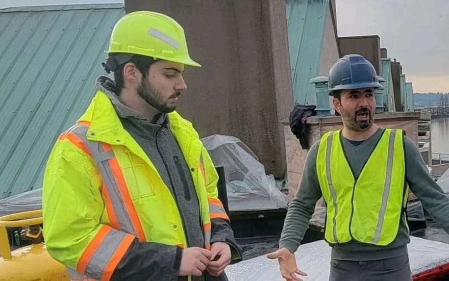 The Pacific Custom Builders construction team, BC