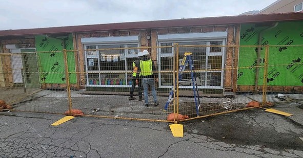 School renovation exterior, BC — Pacific Custom Builders